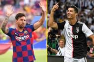 Messi (left) and Ronaldo